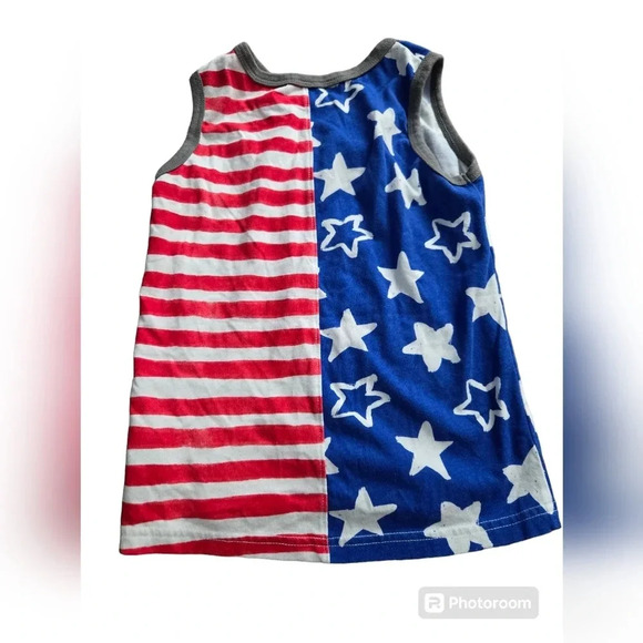Cat and Jack Youth American Flag Tank Top - Picture 2 of 3